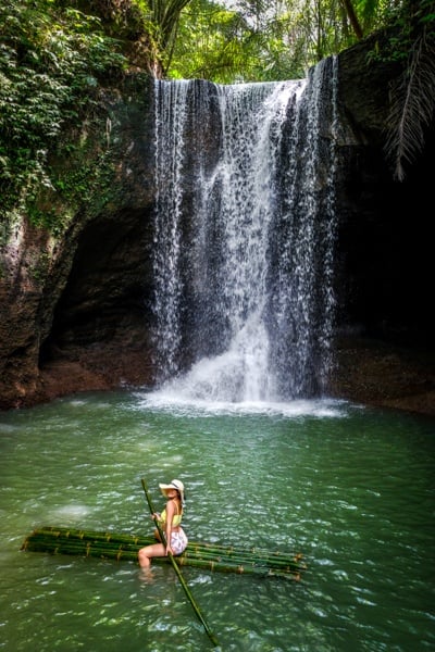 Suwat Waterfall raft in Bali