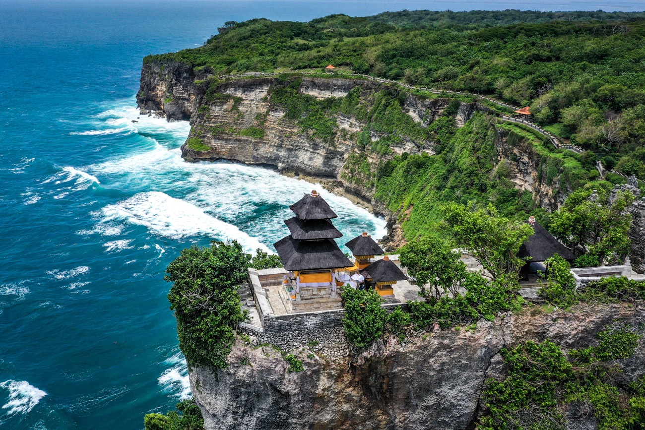 Uluwatu Temple In Bali Famous Cliff Sunset Spot