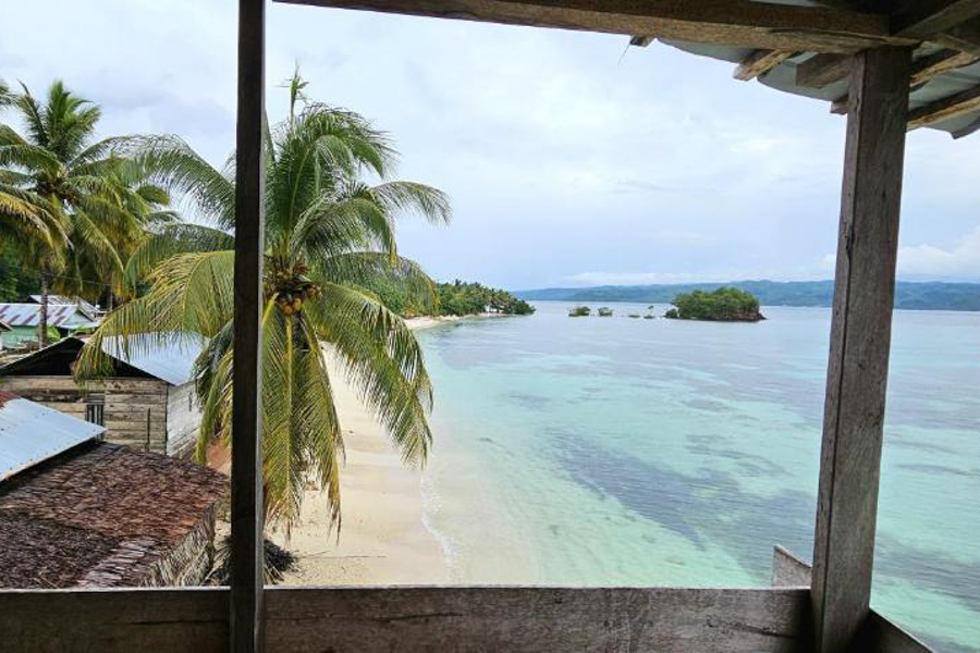 View from KIA homestay in Banggai Laut
