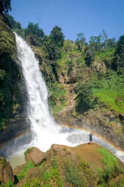 Lower falls at Tengkulese Waterfall in Ruteng