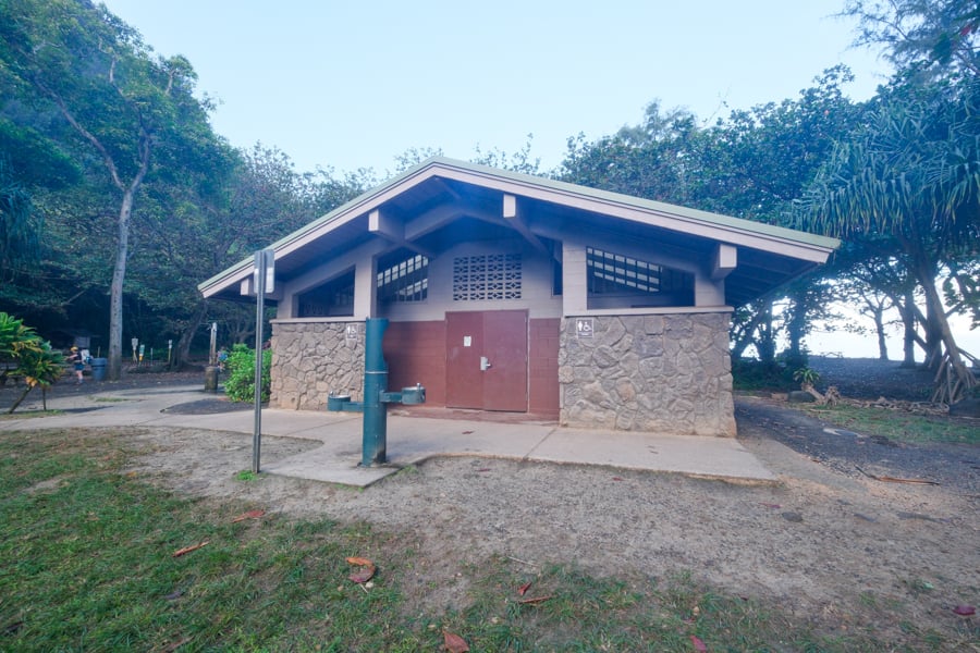 Bathrooms at the trailhead