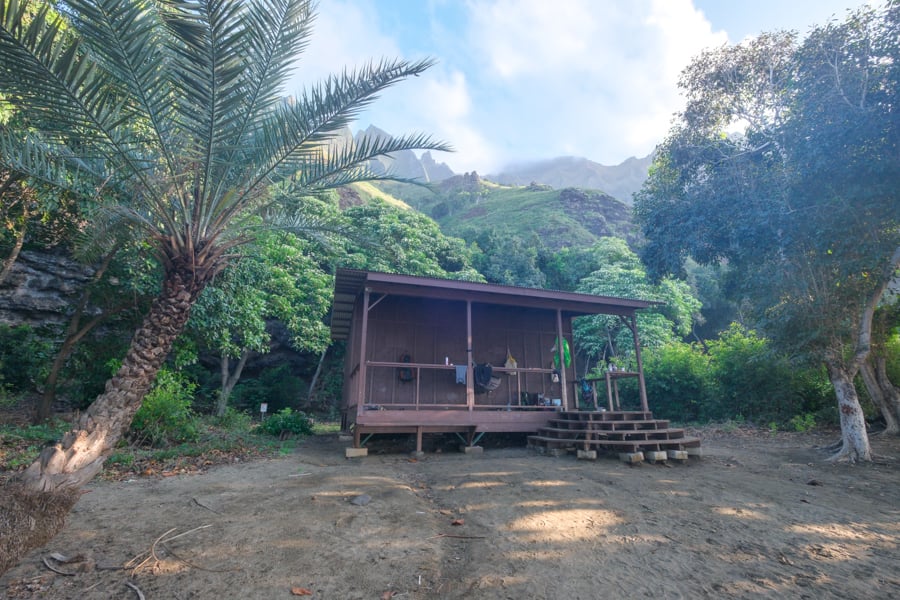 Ranger shack at Kalalau Beach