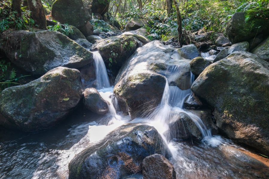 Boulders in a stream
