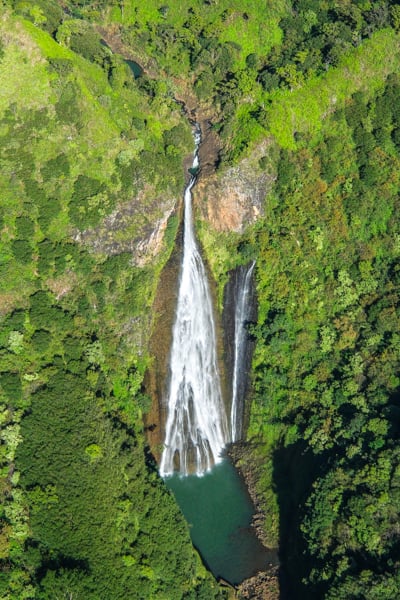 Manawaiopuna Falls from Jurassic Park