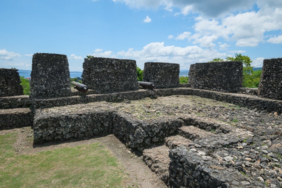 Walls at the Benteng Keraton Buton Sultunate Fortress
