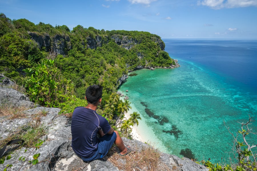 Cliff view at Siompu island in Buton Sulawesi