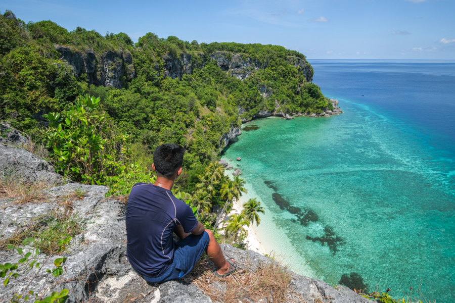 Cliff view at Siompu island in Buton Sulawesi