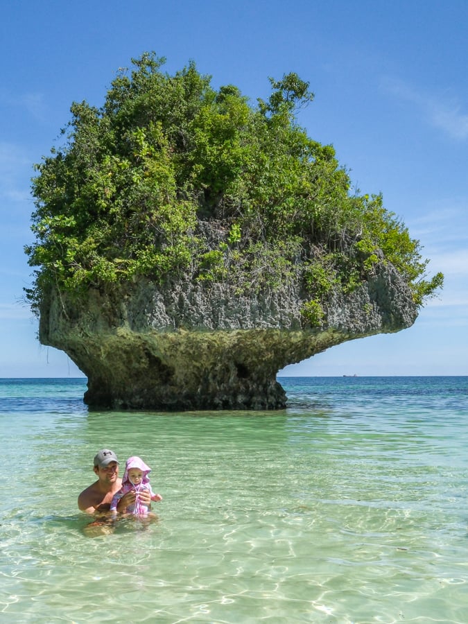 Swimming at Bahari Beach in Buton Sulawesi