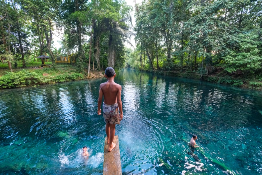Permandian Wakumoro pool in Muna