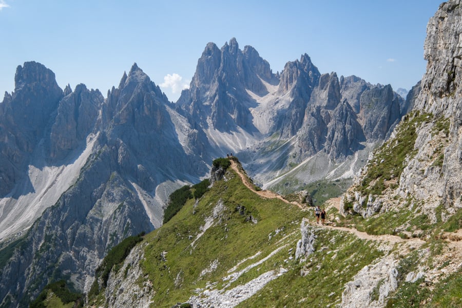 Cadini di Misurina mountains in the Dolomites of Italy