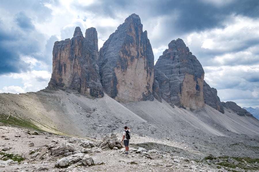 Three peaks at Tre Cime di Lavaredo best hikes in the Dolomites of Italy